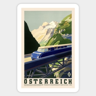 Österreich Austria Vintage Poster 1935 Sticker